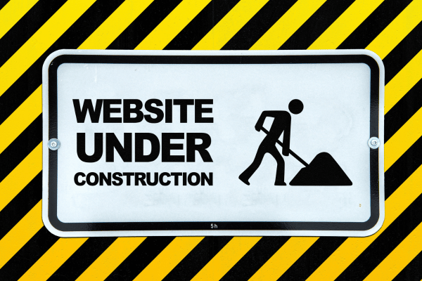 Website under construction sign | Waypoint Converts