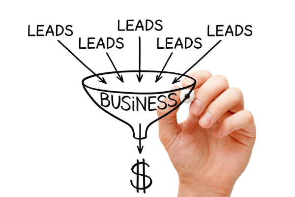 Graphic that shows lead generation